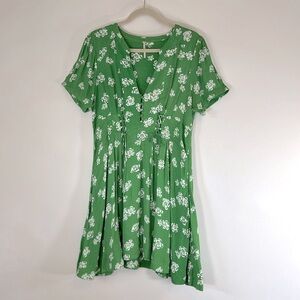 Free People Boho Cottagecore Floral Women’s Size 10 A-Line Rayon Blend Dress